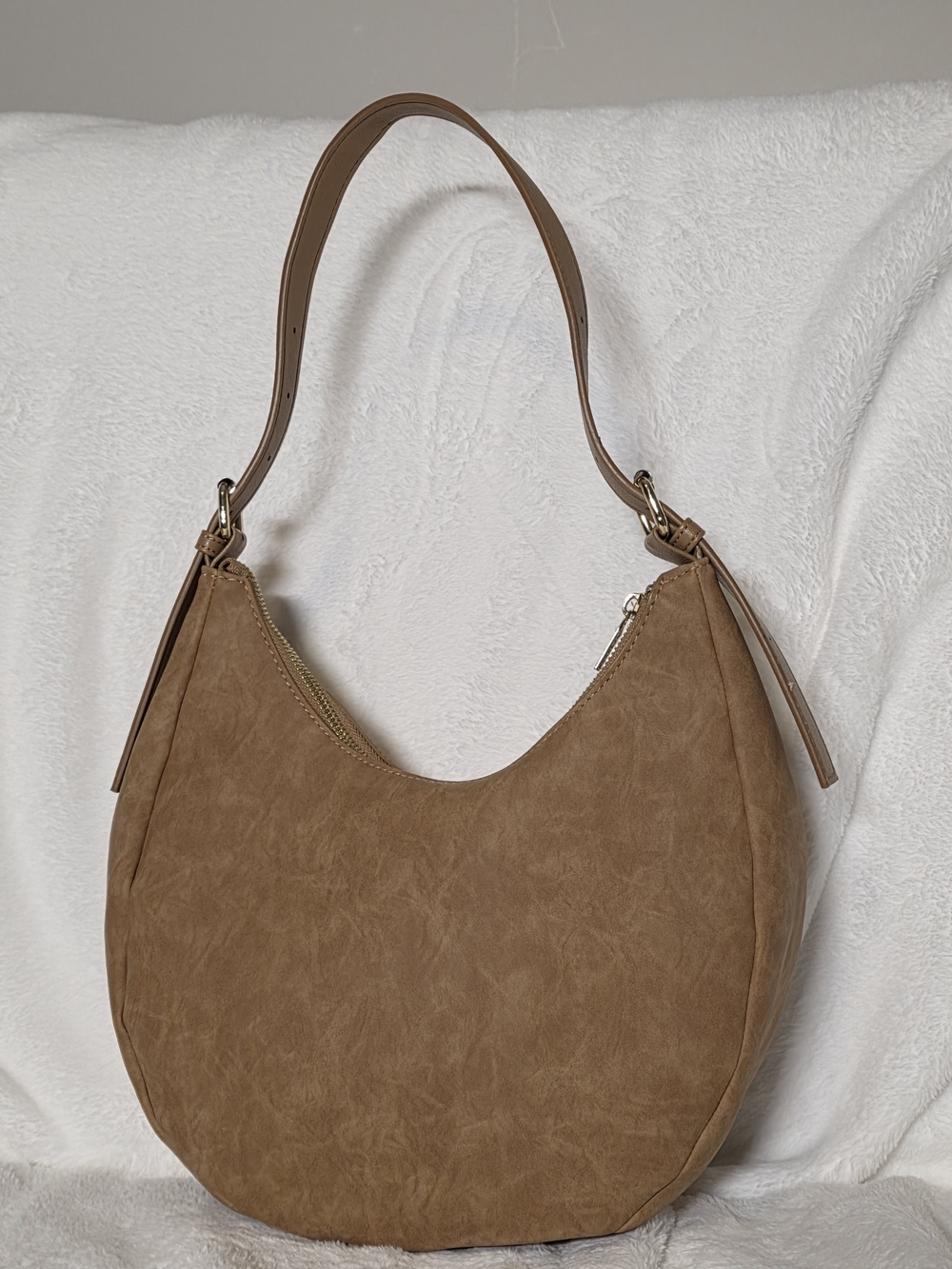 4th & Reckless "Una" Faux Suede Crescent Bag